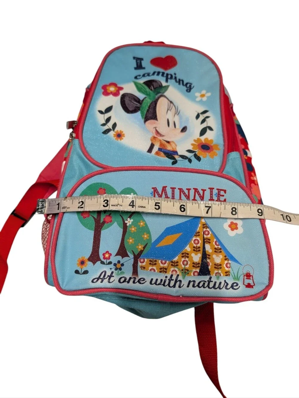 Disney Minnie Mouse Camping Backpack Kids I Love Camping Nature NWOT